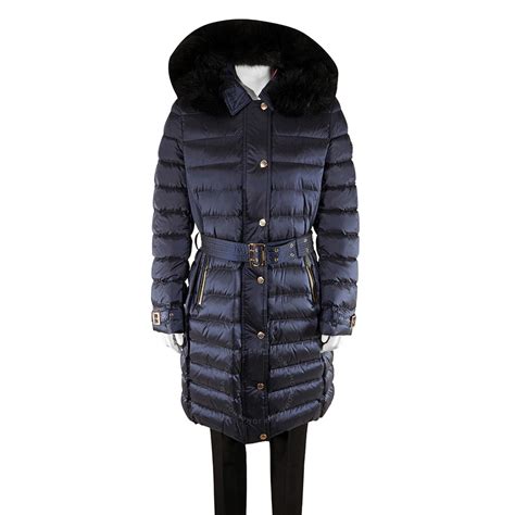 Burberry Ladies Navy Ashmore Fur